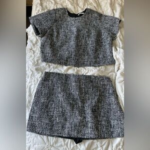 Abercrombie & Fitch Black and White Skirt Set